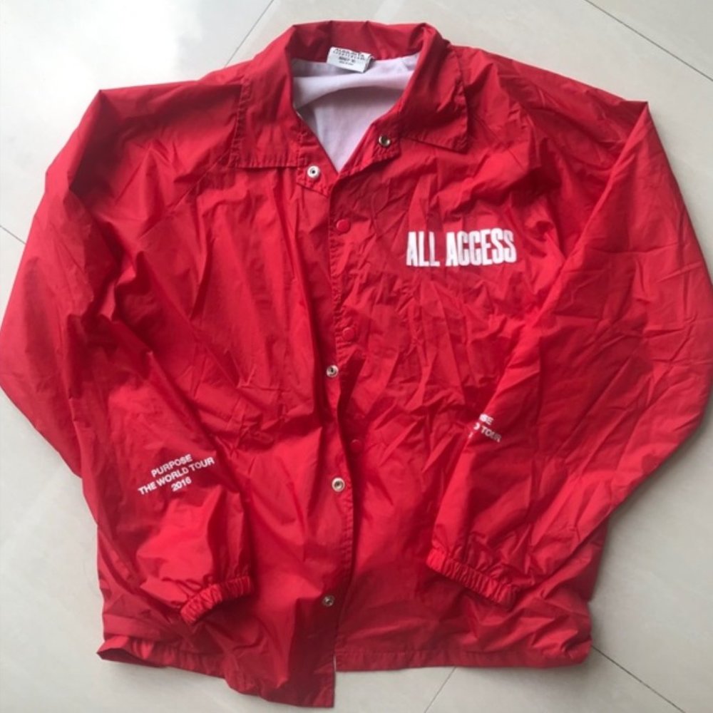 justin bieber purpose tour windbreaker